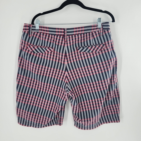 LULULEMON Men’s Kahuna Plaid Red Blue Shorts 36 - Picture 3 of 4